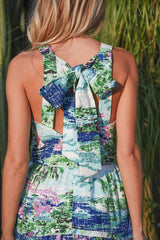 Bow-Nanza Dress Blue