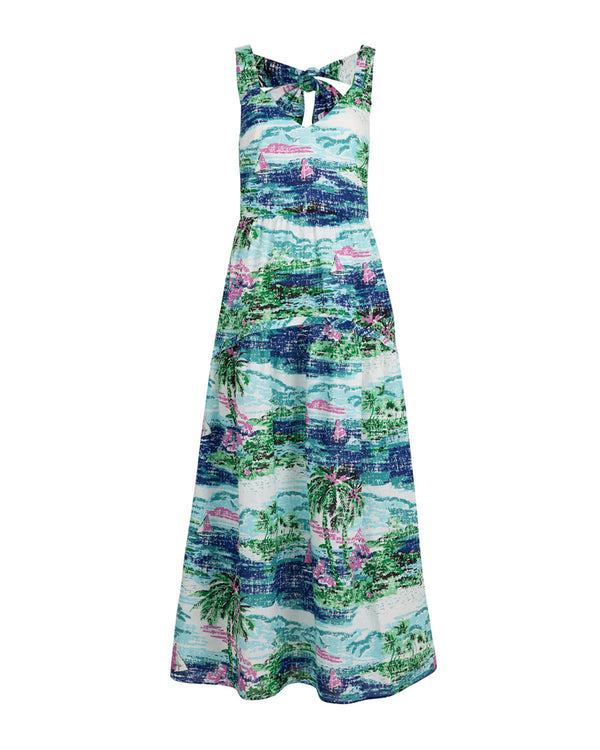 Bow-Nanza Dress Blue