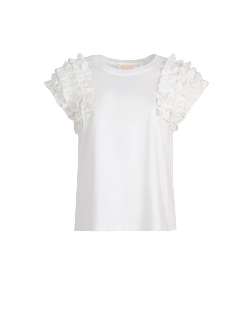 Ruffle Energy T-Shirt White