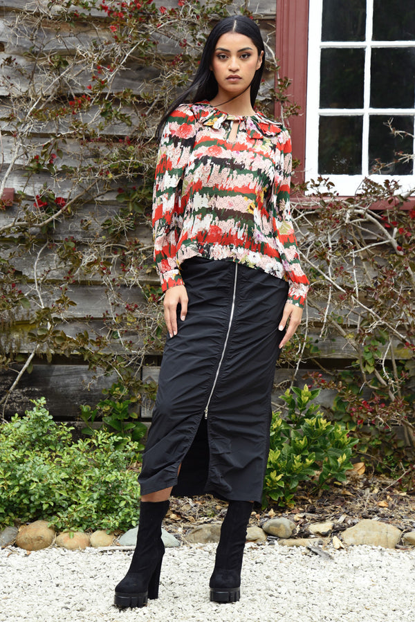 Zip It Up Skirt Black