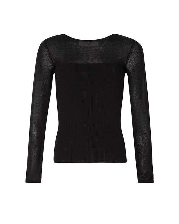 A Little Knit Top Black