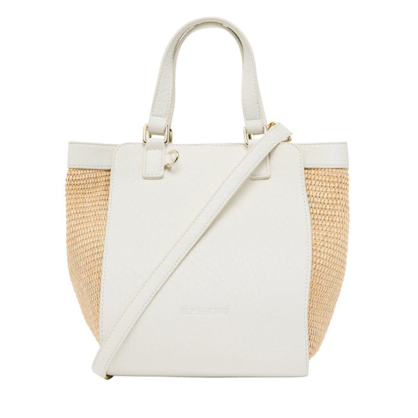 Carnegie Tote Bag Chalk/Natural Weave