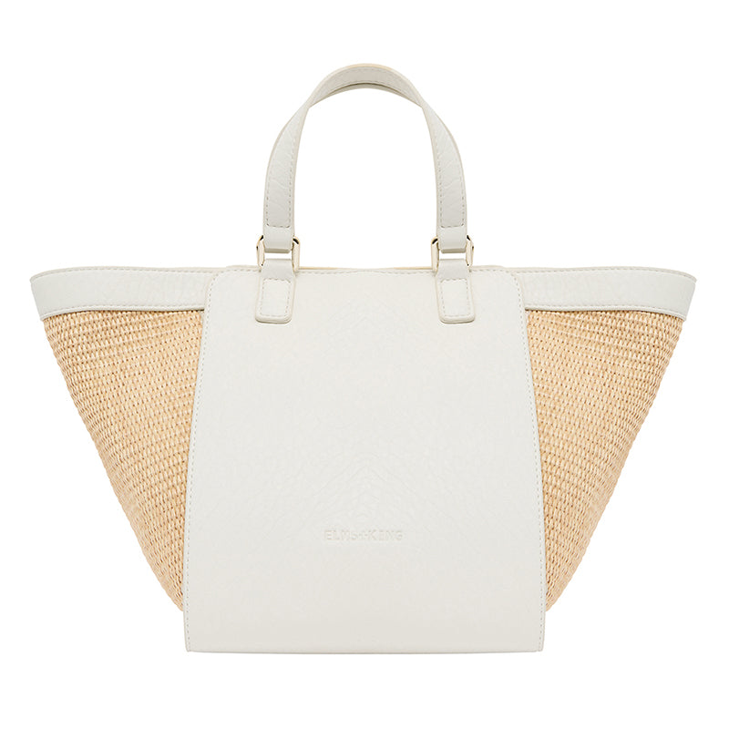 Carnegie Tote Bag Chalk/Natural Weave