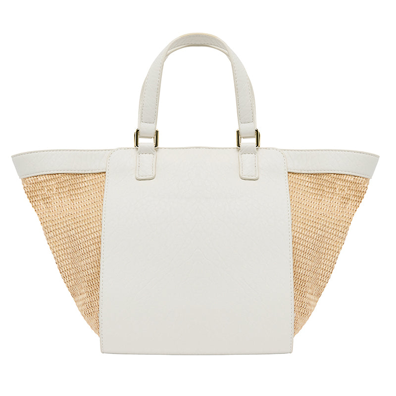 Carnegie Tote Bag Chalk/Natural Weave