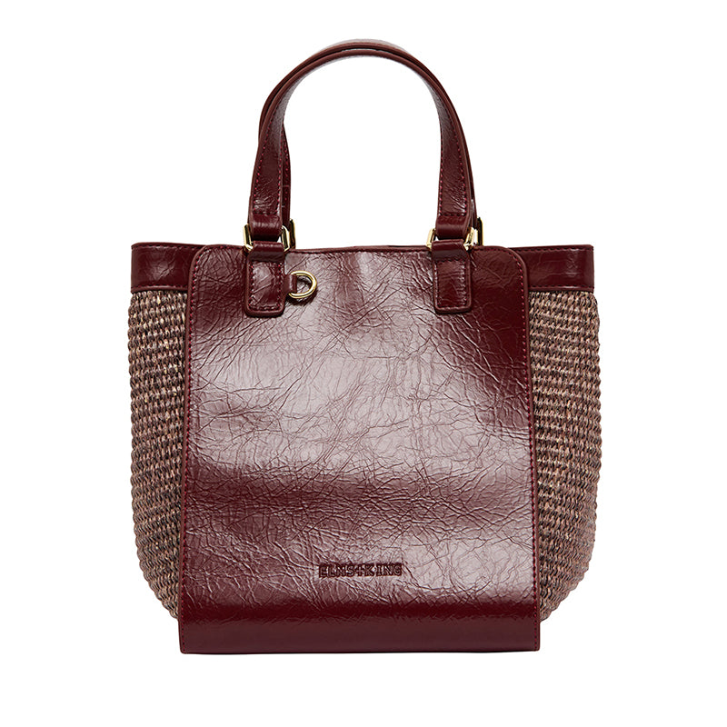 Carnegie Tote Bag Burgundy/Coco