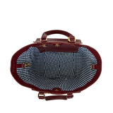 Carnegie Tote Bag Burgundy/Coco