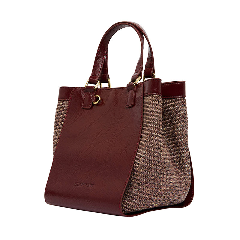 Carnegie Tote Bag Burgundy/Coco