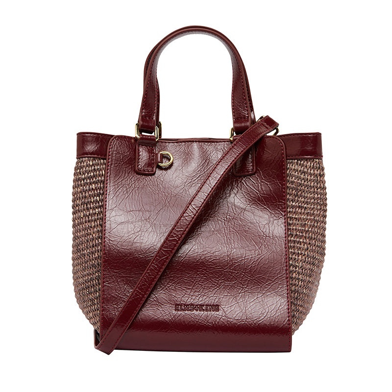 Carnegie Tote Bag Burgundy/Coco