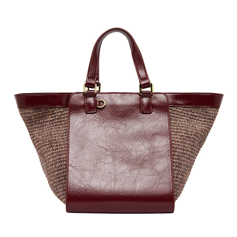 Carnegie Tote Bag Burgundy/Coco