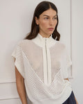 Carrie Zip Top Cream