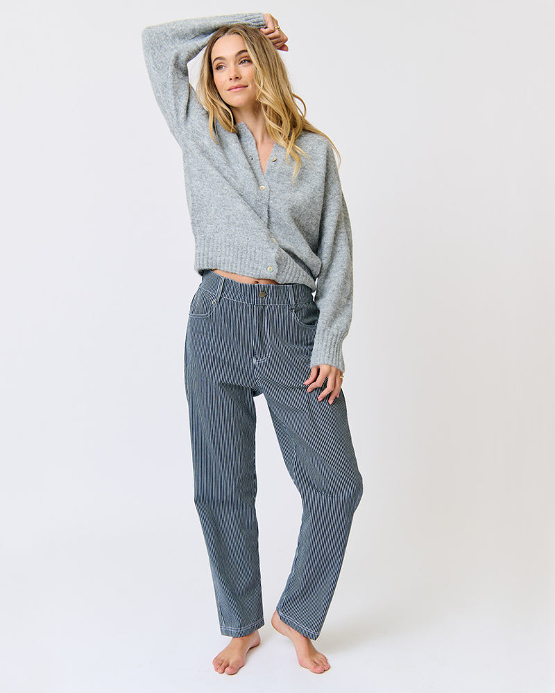Aurora Knit Cardi Grey Marle