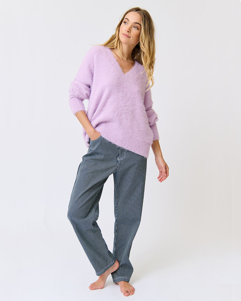 Emmie Knit Sweater Wisteria
