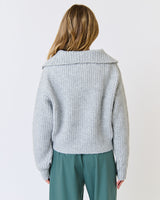 Azura Knit Pullover Grey Marle