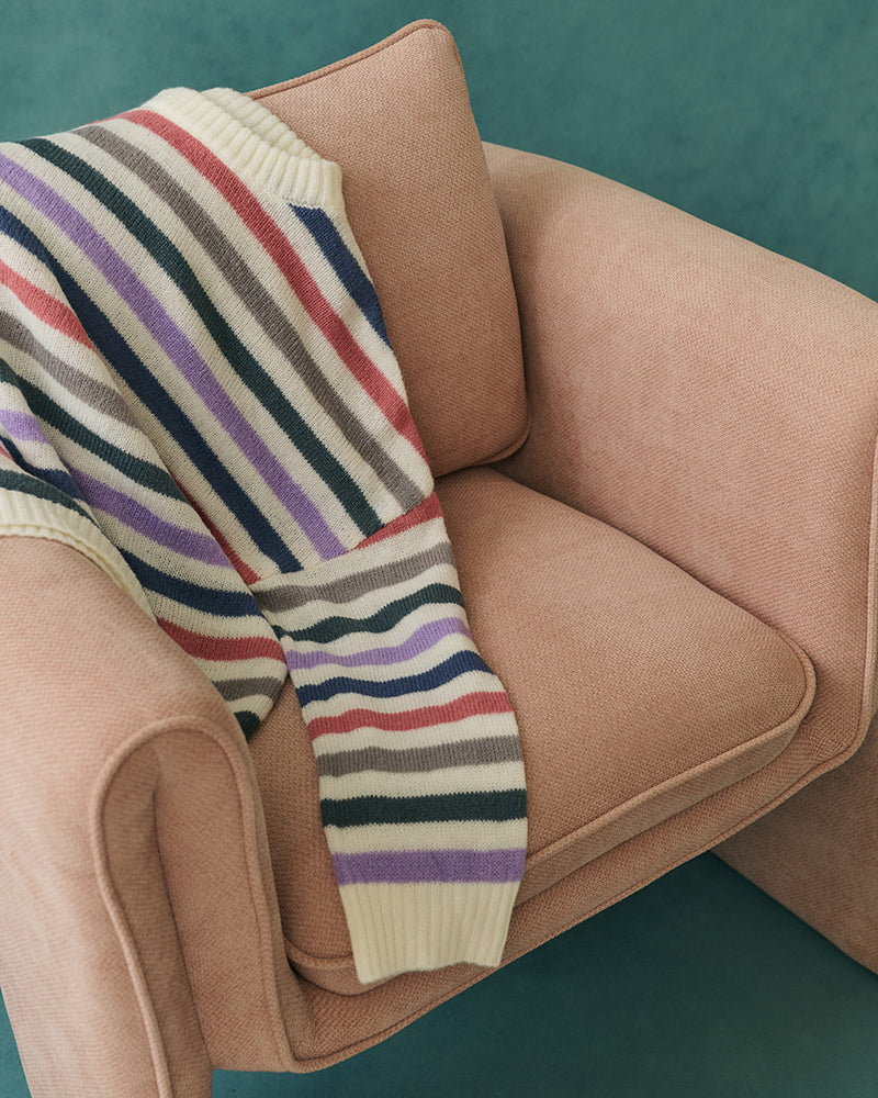 Lola Stripe Knit Rainbow Mist