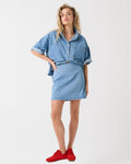 Lenny Skirt Denim Spot