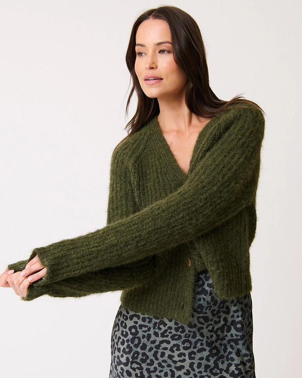 Hazel Knit Cardigan Khaki