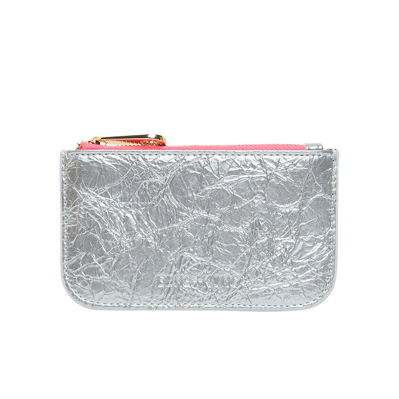 Centro Wallet Silver Crinkle