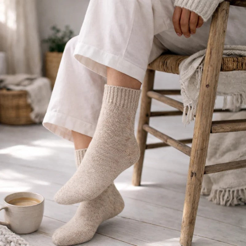 Merino Socks Beige