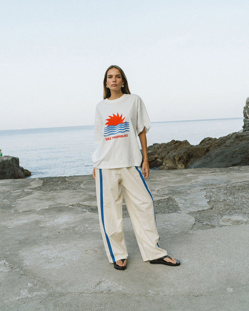 Tropiques Oversized Tee Warm White