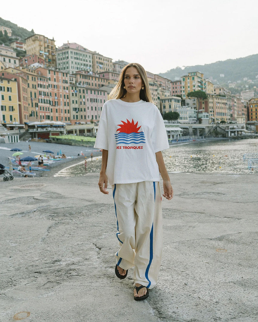 Tropiques Oversized Tee Warm White