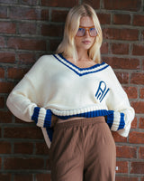AJ V Neck Sweater Coconut