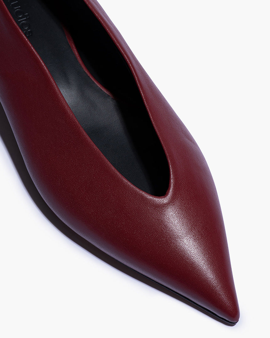 Claudia Kitten Heel Burgundy