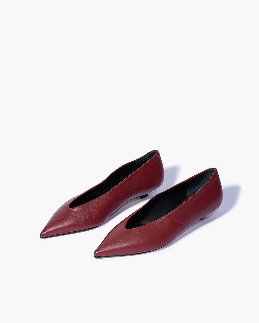 Claudia Kitten Heel Burgundy