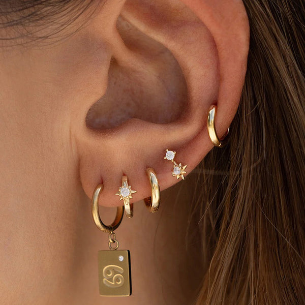 Nova Gold Huggie Earrings