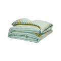 Stripe Blue Green Duvet Cover