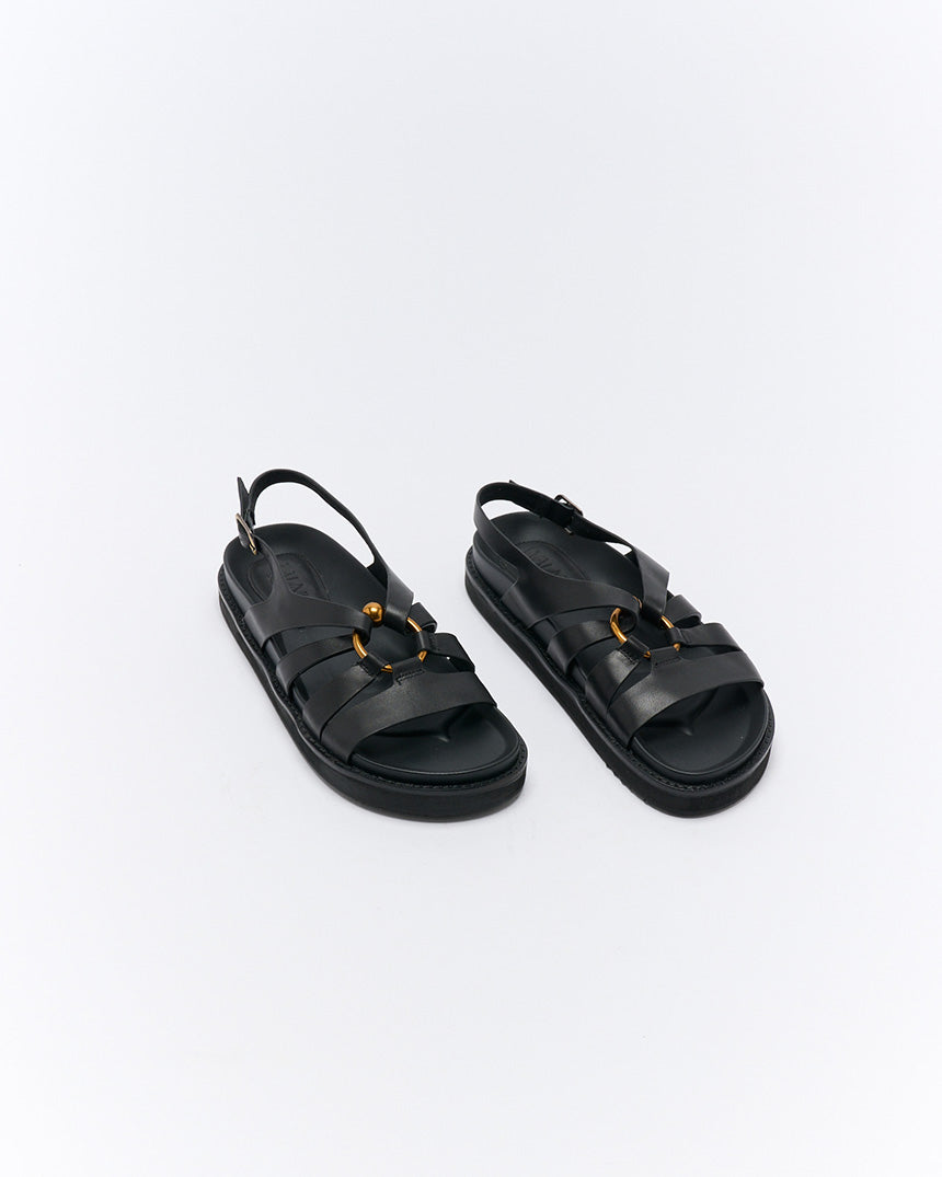 Dulce Leather Sandal Black
