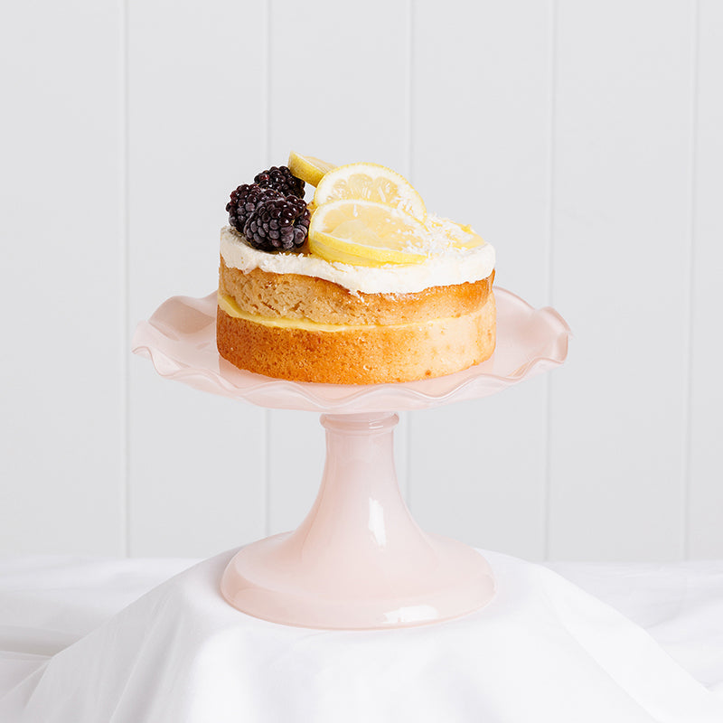 Ruffle Cake Stand Pink Salt 20cm