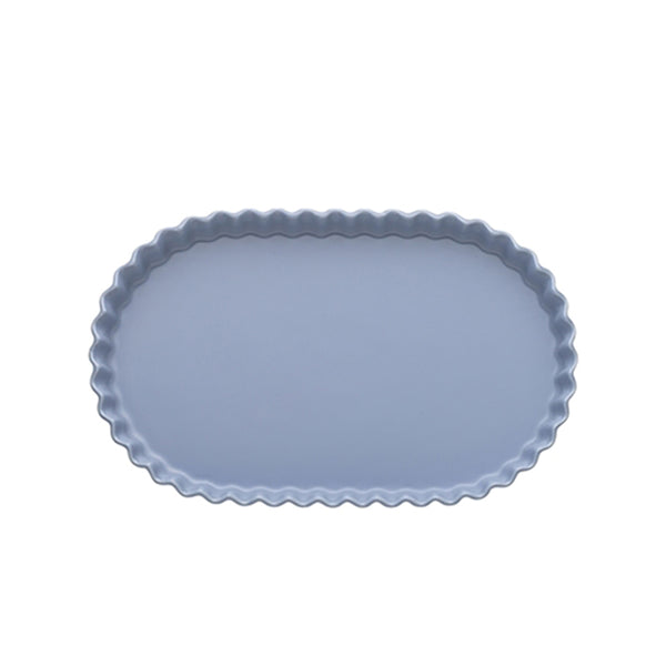 Ruffle Oval Serving Bowl Twilight 25cm
