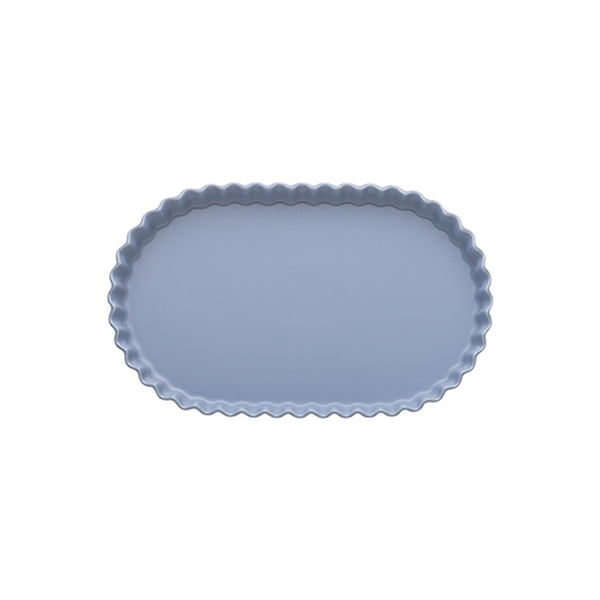 Ruffle Oval Serving Bowl Twilight 25cm