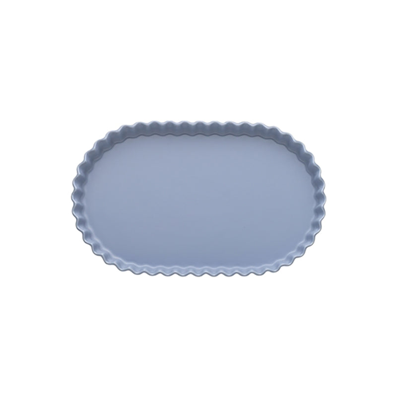 Ruffle Oval Serving Bowl Twilight 25cm