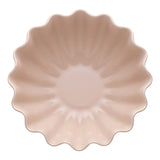 Ruffle Footed Bowl Pink Salt 24cm