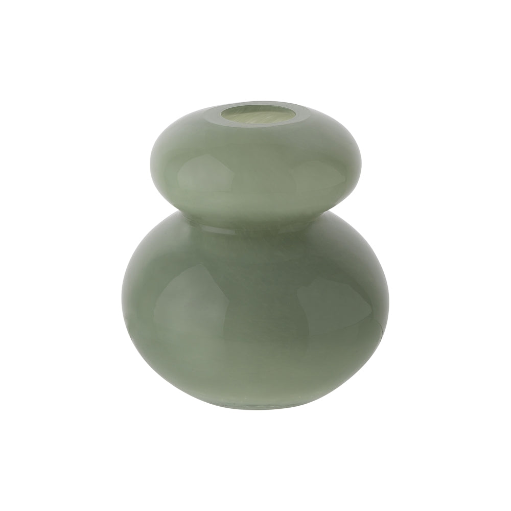 Pebble Vase Opal Leaf Small