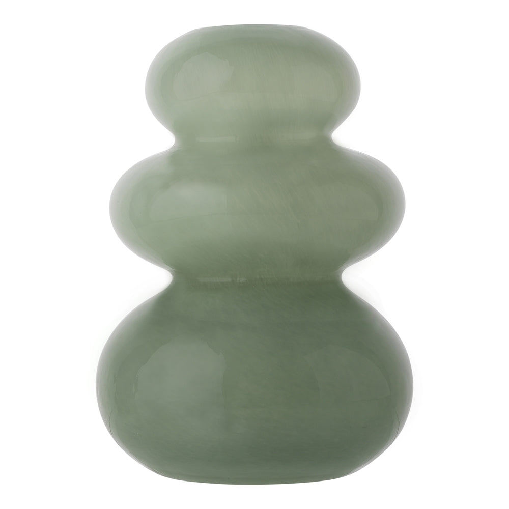 Pebble Vase Opal Leaf Large