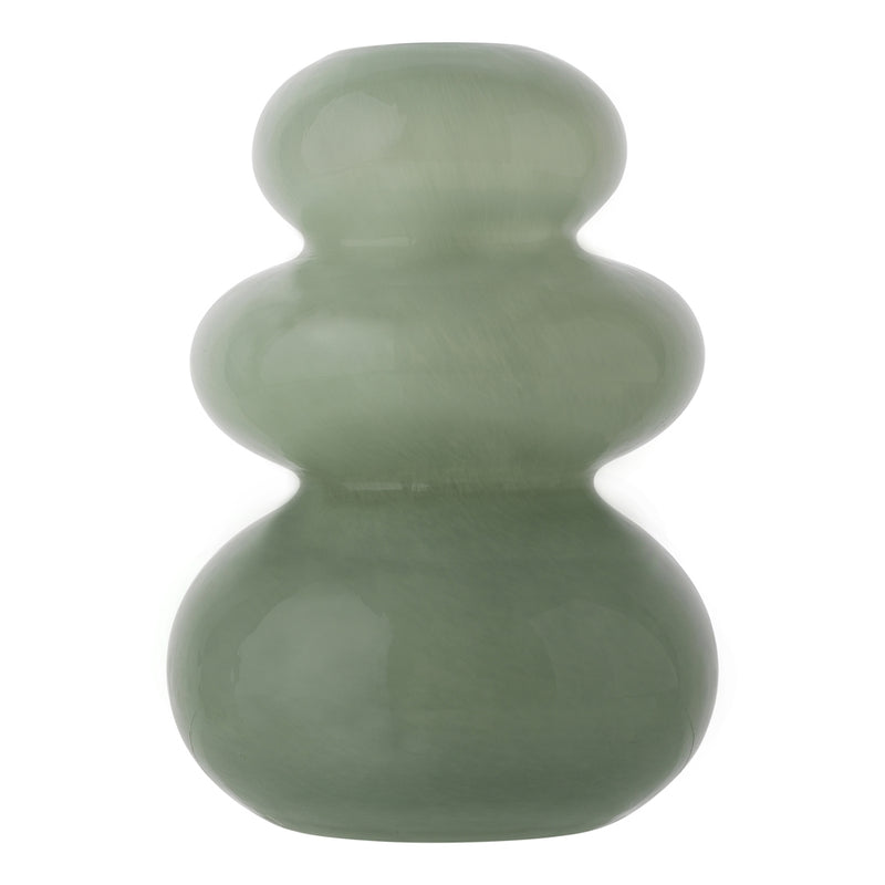 Pebble Vase Opal Leaf Large