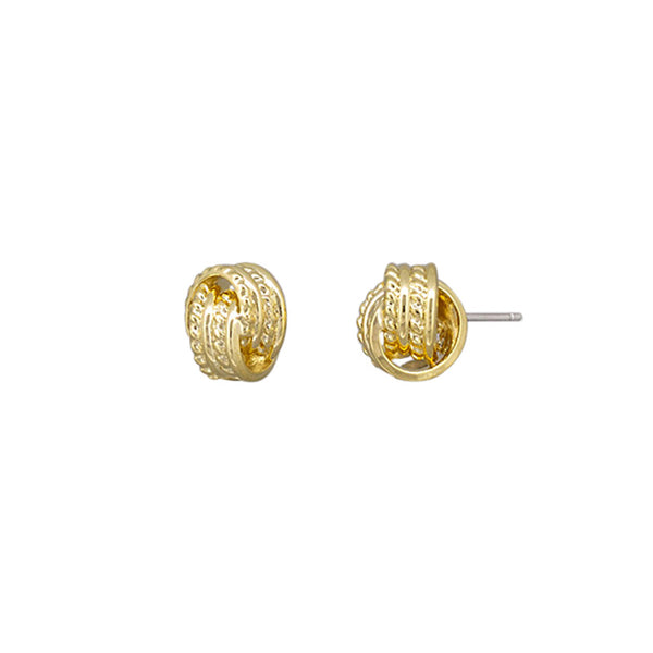 Jocelyn Knot Stud Earring Gold