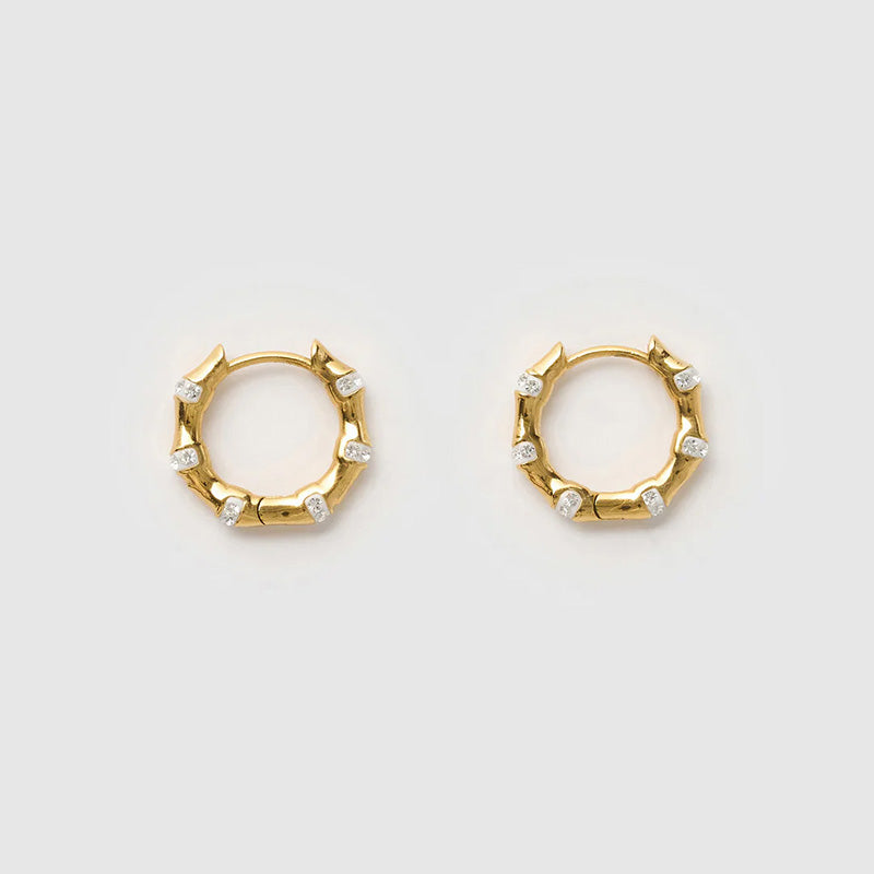 Electra Gold Huggie Earrings