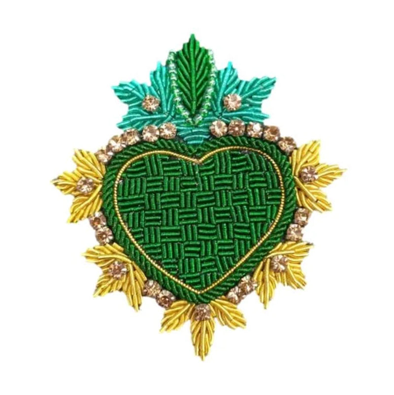 Ex Voto Green Brooch