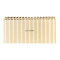 Spiral Deskplanner Yellow Stripes