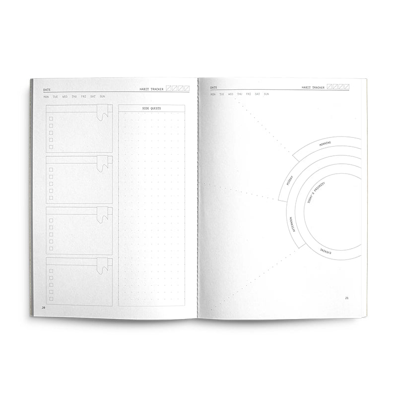 Fast Brain Daily Productivity Planner Peach