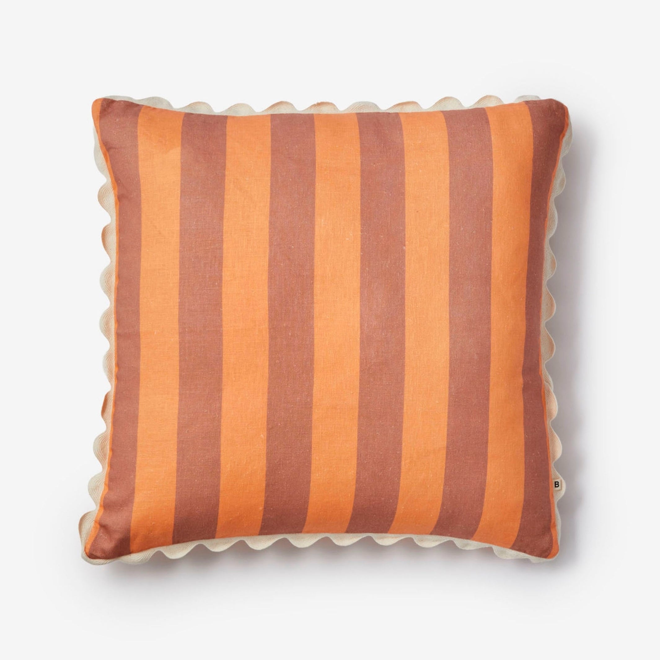 Bold Stripe Peach Cushion 60x60cm