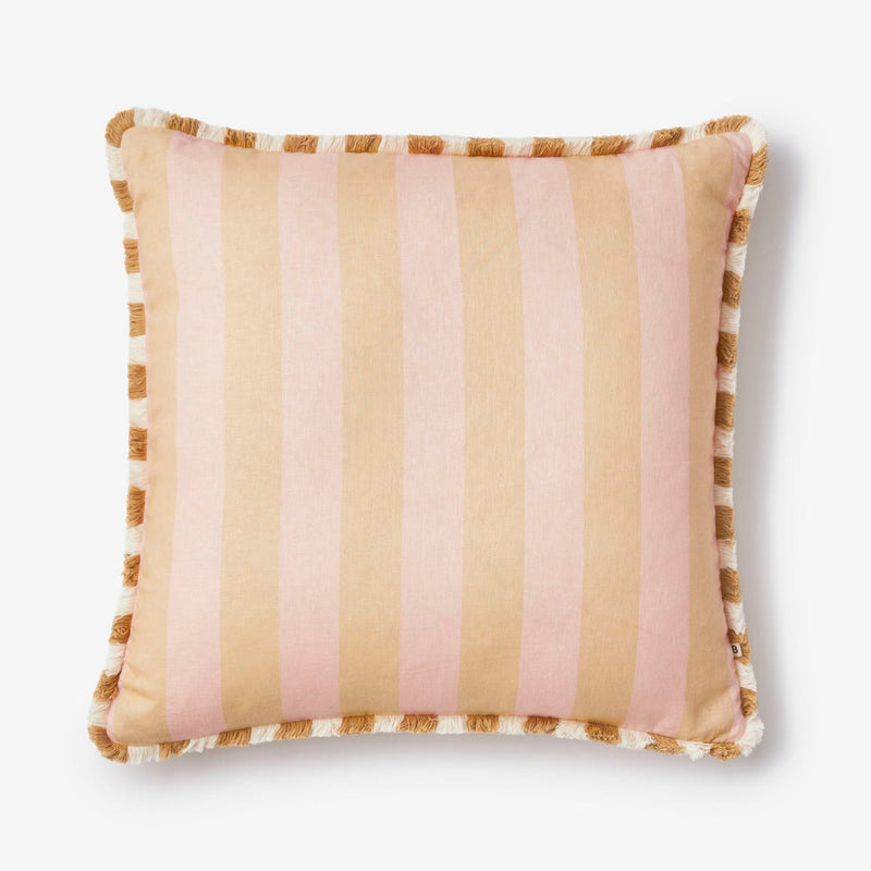 Bold Stripe Buff Cushion 60x60cm