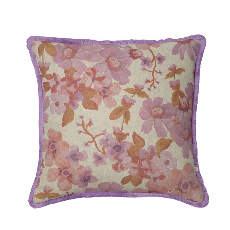 Prairie Lilac Linen Cushion