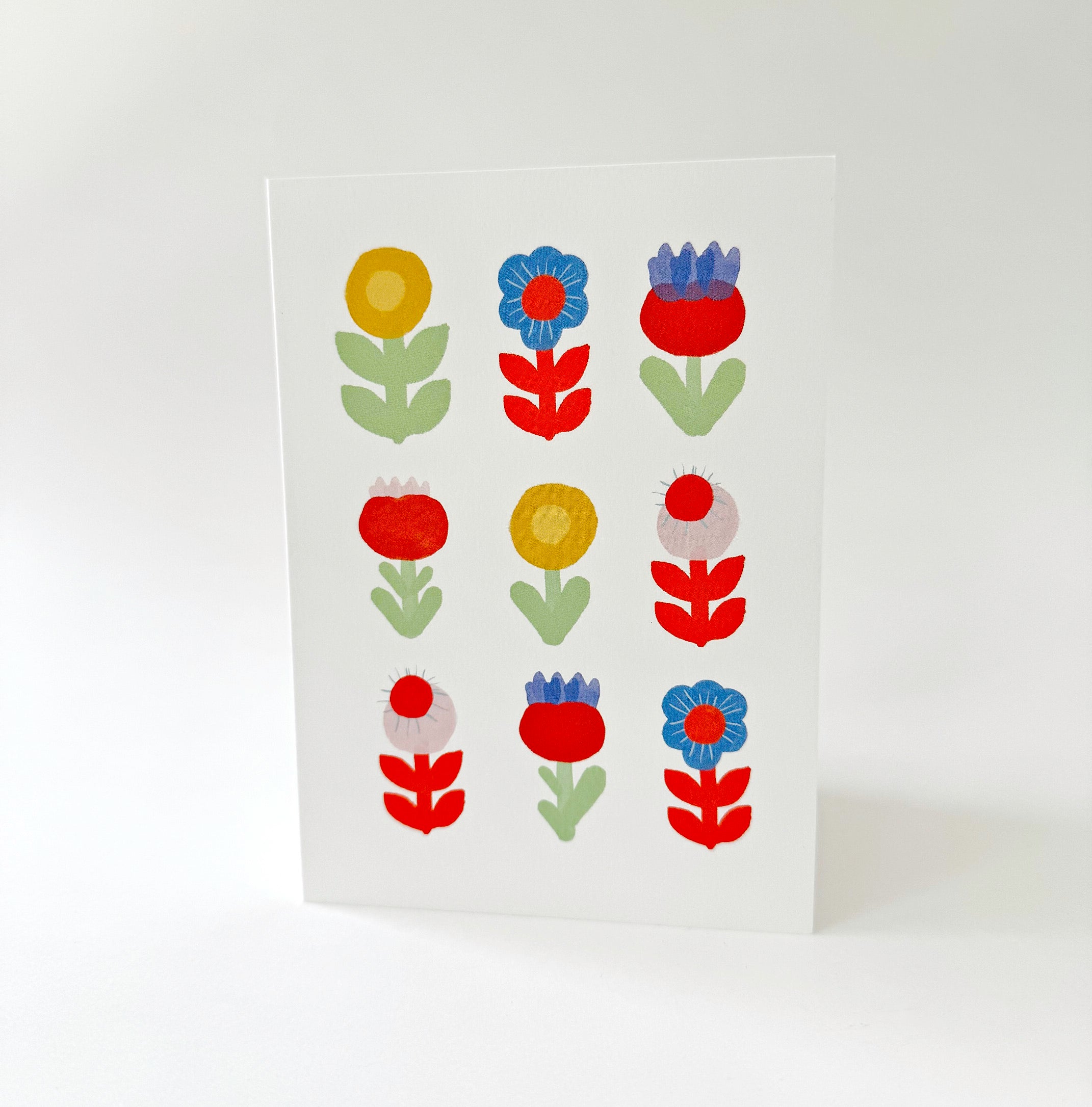 Nine Flowers Card