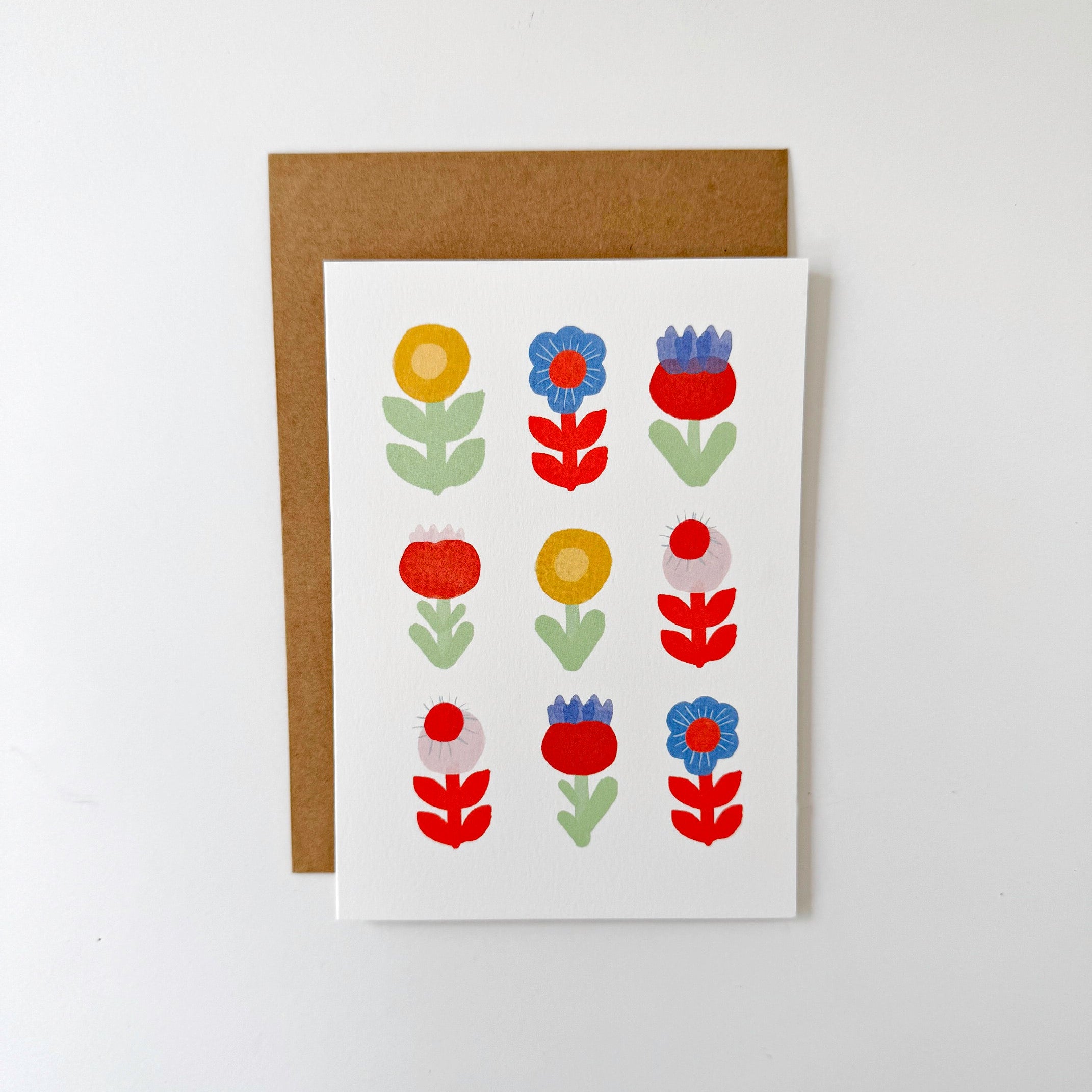 Nine Flowers Card