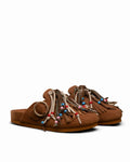 Flair Fringe Mule Cognac