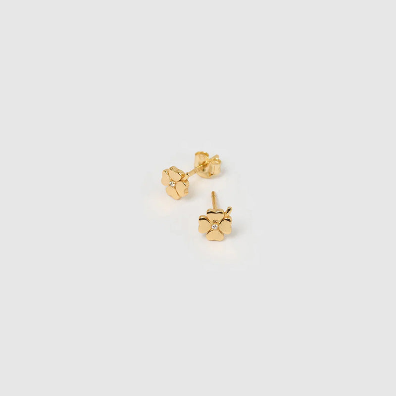 Four Leaf Clover Stud Earrings
